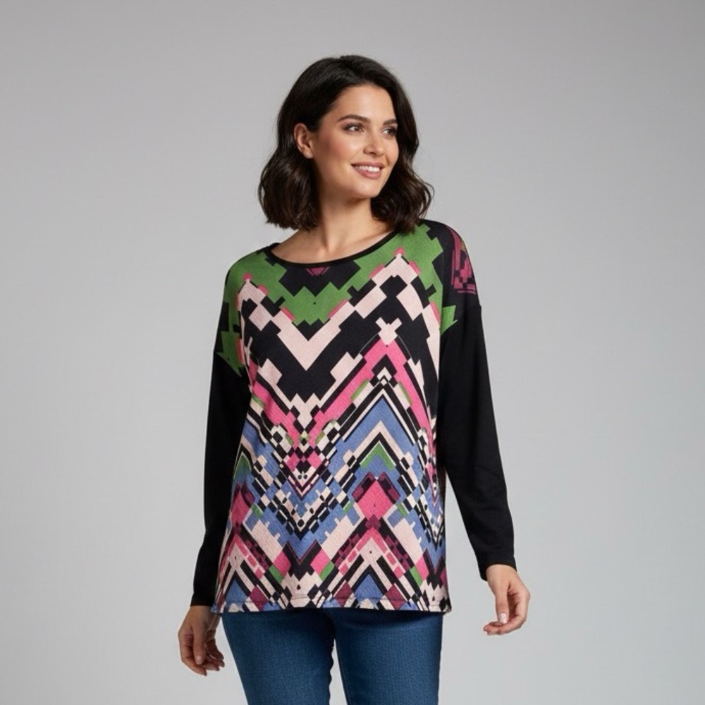 Desigual Multicolor Long Sleeve Top